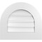 Ekena Millwork Round Top Surface Mount PVC Gable Vent: Functional, w/ 3-1/2"W x 1"P Standard Frame, 20"W x 18"H GVPRT20X1801SF - alternate 1